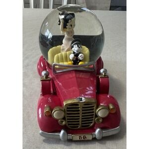 MGM Grand Las Vegas Betty Boop Snow Globe Red Car‎ Figure KFS Hearst Vintage